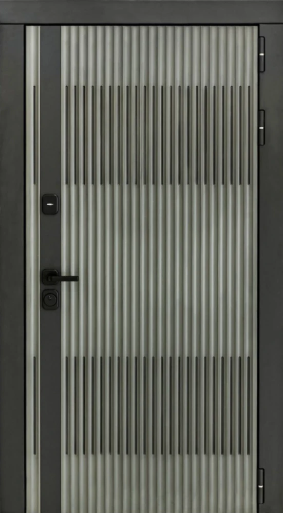 Входная дверь ДвериПРО Elfy ПВХ 10мм Астрод Velutto Bianco DPRO201288 внешняя сторона