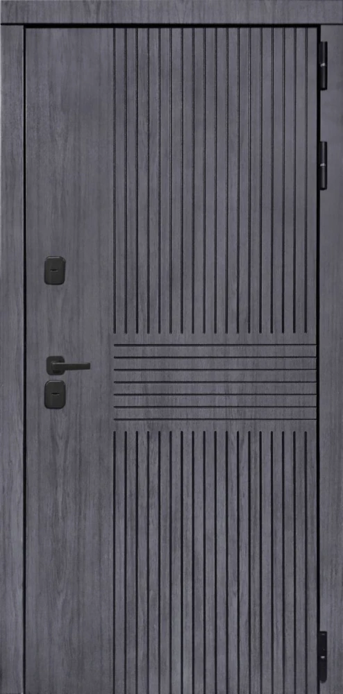 Входная дверь ДвериПРО Берген ПВХ 10мм Астрод Velutto Grigio DPRO221192 внешняя сторона